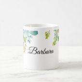 Mug Barbara texte orné de fleurs printanières (Centre)