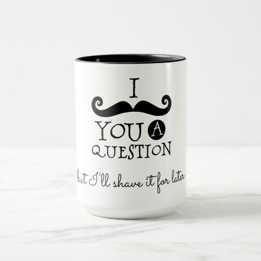 Mug Barbe noire et blanche Humour (Centre)