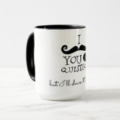 Mug Barbe noire et blanche Humour (Devant gauche)