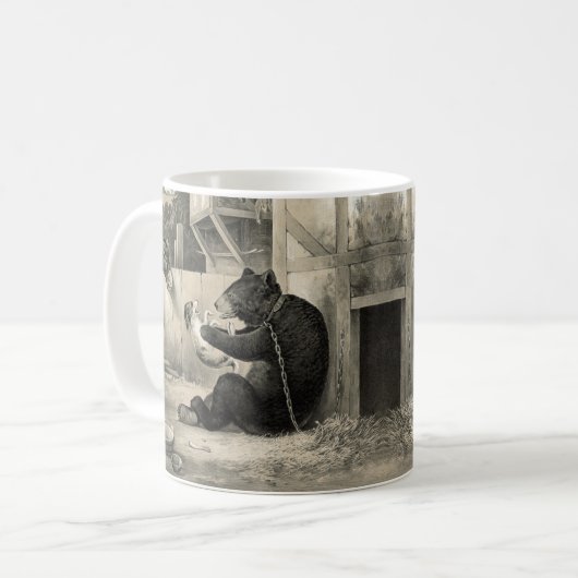 Mug Barbe - Ours, chien et âne (Devant gauche)