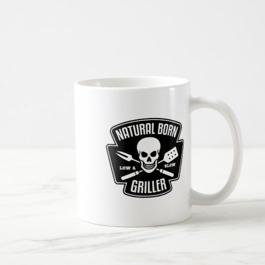 Mug Barbecue Naturel Né Griller Funny Grill Master G (Droite)