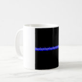 Mug Barbelé Blue Line de corrections (Devant gauche)