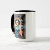 Mug Barbenheimer Retro Fusion de l'âge atomique (Devant gauche)