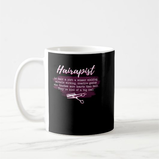Mug Barber Hairapist Definition Gift For Haircutter Ha (Gauche)