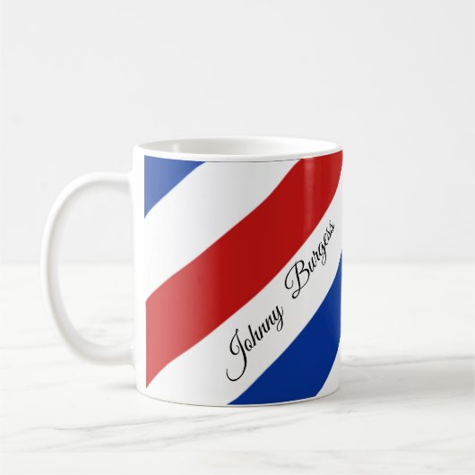 Mug Barber Shop Pole Coiffeur Moderne (Gauche)