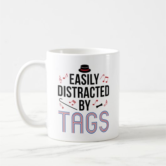 Mug Barbershop Quartet facilement distrait par des éti (Gauche)