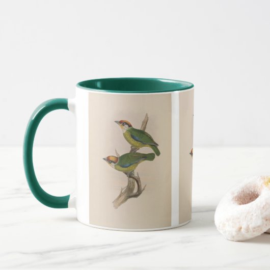 Mug Barbet de Franklin par John Gould (Avec donut)