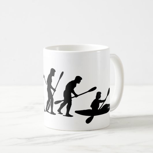 Mug Barbotant l'évolution (kayak) (Devant droit)