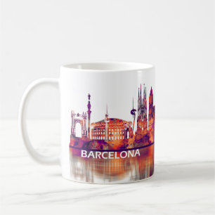 Mug Barcelona Espagne Skyline