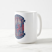 Mug Barcelona Red Horizon, Camp Nou Legacy Gift (Devant droit)