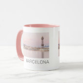 Mug Barcelona Skyline Sunset Catalogne Espagne (Devant gauche)