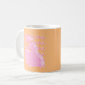 Mug Barcelona Travel Art, Espagne, Orange, Rose (Devant gauche)