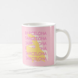Mug Barcelone Art Voyage, Espagne, Art Voyage, Rose