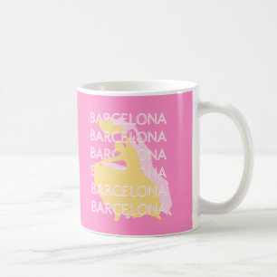 Mug Barcelone Art Voyage, Espagne, Art Voyage, Rose