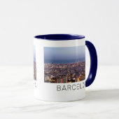 Mug Barcelone Catalogne Sunset Skyline Espagne Citysca (Devant droit)