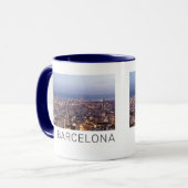 Mug Barcelone Catalogne Sunset Skyline Espagne Citysca (Devant gauche)