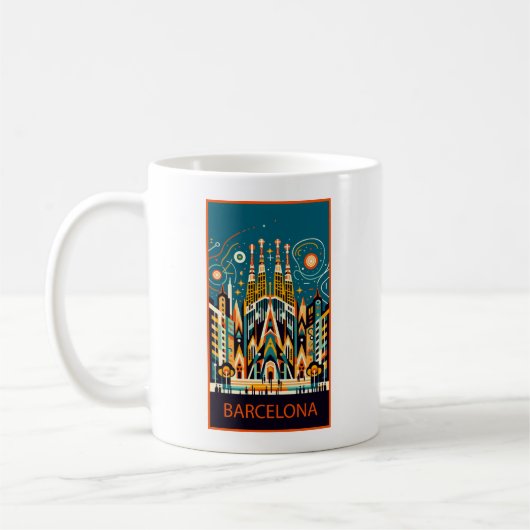 Mug Barcelone Espagne Art Déco (Gauche)