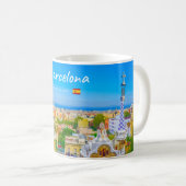Mug Barcelone, Espagne - Parc Guell Mosaïque Gaudi (Devant droit)