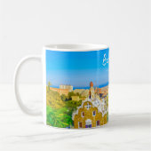 Mug Barcelone, Espagne - Parc Guell Mosaïque Gaudi (Gauche)
