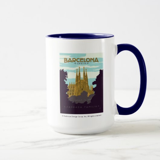 Mug Barcelone, Espagne - Sagrada Familia (Droite)