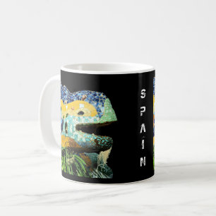 Mug Barcelone, Gaudi - lézard, Espagne