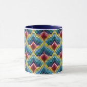 Mug Bargello coloré broderie Boho Chic Motif (Centre)
