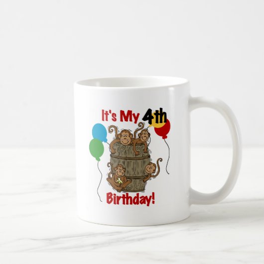 Mug Baril des singes 4e anniversaire (Droite)