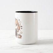 Mug Barista Lapin Kawaii Bicolore (Centre)