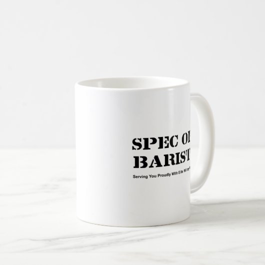 Mug Barman de Spéc. Ops (Devant droit)
