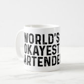 Mug Barman d'Okayest du monde (Devant gauche)