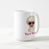 Mug Barn Baddie Funny Glam Chicken in Pink Sunglasses (Devant droit)