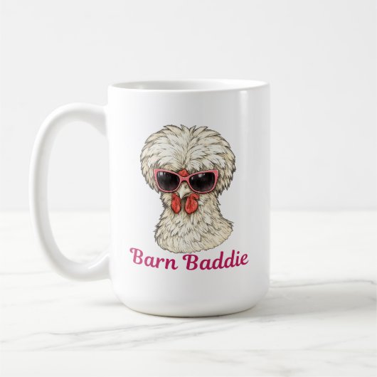 Mug Barn Baddie Funny Glam Chicken in Pink Sunglasses (Gauche)