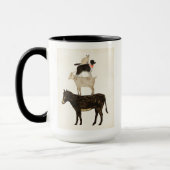 Mug Barnyard Bufs - Âne, Chèvre, Chien, Chat (Gauche)