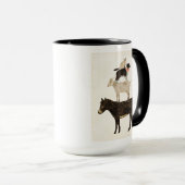 Mug Barnyard Bufs - Âne, Chèvre, Chien, Chat (Devant droit)