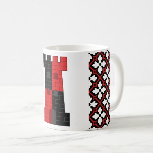 Mug Baronnie de la tour solitaire Badge Populace Badge (Devant droit)