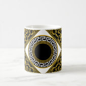 Mug Baroque d'or : frontière noire grecque (Centre)