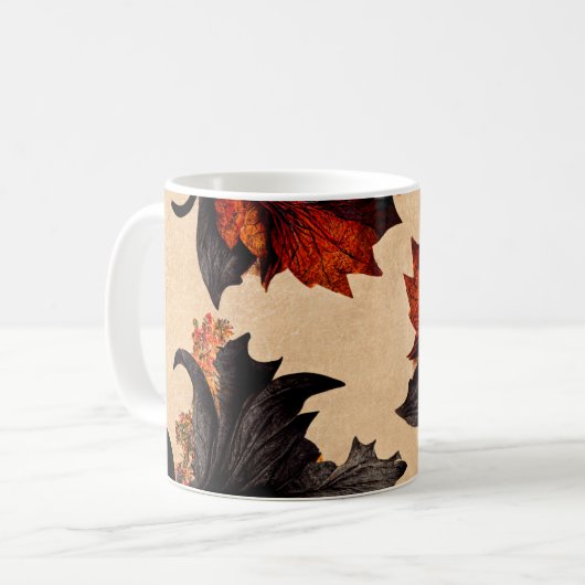 Mug Baroque Maple Leaves Pattern (Devant gauche)