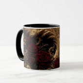 Mug Baroque Paon Doré (Devant gauche)