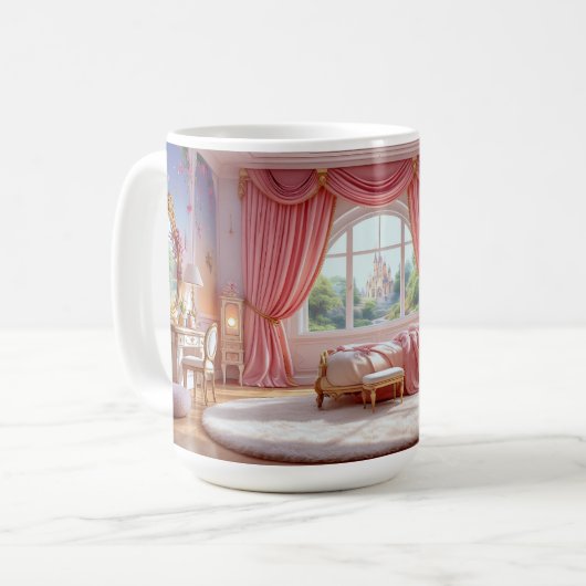 Mug Baroque Rose (Devant gauche)