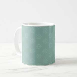 Mug Barre à roue tonale sur gris clair turquoise