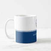 Mug Barre bleue du café du procureur de la justice (Gauche)