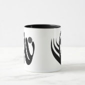 Mug Barre géométrique abstraite (Centre)