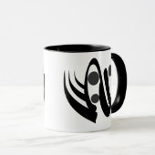 Mug Barre géométrique abstraite (Devant droit)