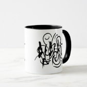 Mug Barre géométrique abstraite (Devant droit)