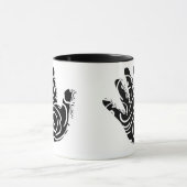 Mug Barre géométrique abstraite (Centre)