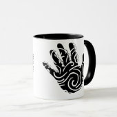 Mug Barre géométrique abstraite (Devant droit)