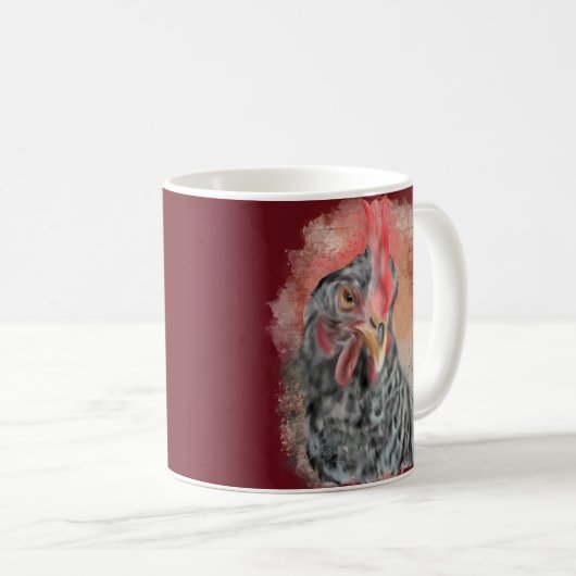 Mug Barred Rock Hen (Devant droit)