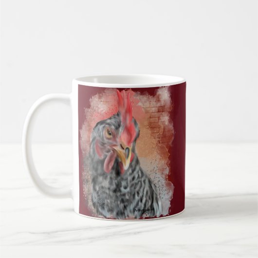 Mug Barred Rock Hen (Gauche)