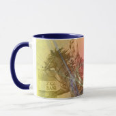 Mug Barrel Racer II (tourbillon orange jaune) (Gauche)