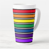 Mug - Barres de couleurs arc-en-ciel (Angle droit)